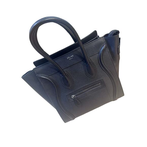 Celine Luggage Tote In Grained Leather EUC Made In Italy - Picture 1 of 8